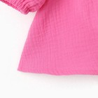 Платье детское с длинным рукавом KAFTAN "Муслин", размер 32 (110-116 см) цвет розовый - Фото 9