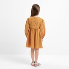 Платье детское с длинным рукавом KAFTAN «Муслин», размер 32 (110-116 см), горчичное - Фото 3