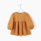 Платье детское с длинным рукавом KAFTAN «Муслин», размер 32 (110-116 см), горчичное - Фото 11