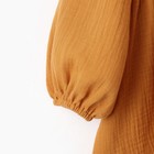 Платье детское с длинным рукавом KAFTAN «Муслин», размер 32 (110-116 см), горчичное - Фото 13