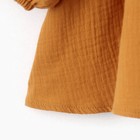 Платье детское с длинным рукавом KAFTAN «Муслин», размер 32 (110-116 см), горчичное - Фото 14
