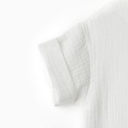 Костюм (футболка и шорты ) детский KAFTAN "Муслин", р.28 (86-92см) белый/горчичный - Фото 7