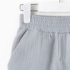 Костюм (футболка и шорты ) детский KAFTAN «Муслин», размер 30 (98-104 см), серый - фото 24448952