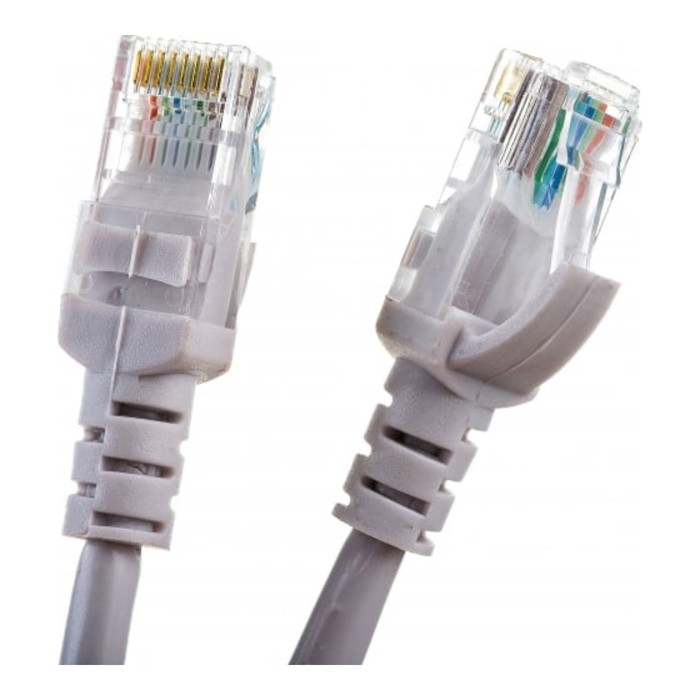 Патч-корд DORI, UTP 4 кат., RJ-45(m)-RJ-45(m), 2 м, серый - фото 51310013