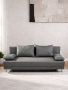 Диван прямой раскладной «Клик Мебель. Некст ЭКО», механизм еврокнижка, рогожка, цвет melange - Фото 4