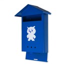 Ящик почтовый без замка (с петлёй), вертикальный, «Домик», синий - фото 24478787