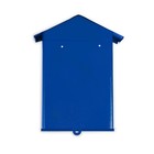 Ящик почтовый без замка (с петлёй), вертикальный, «Домик», синий - фото 24478789