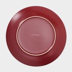 Набор тарелок керамических Доляна «Ваниль», 18 предметов: 6 тарелок d=19 см, 6 тарелок d=27 см, 6 мисок d=19 см, цвет бордовый - Фото 8