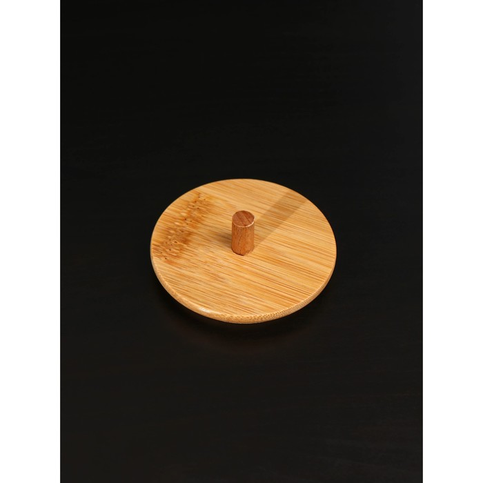 Крышка бамбуковая для чайника с ручкой BellaTenero «ЭКО», d=8,1 см (7 см) - фото 1884172063