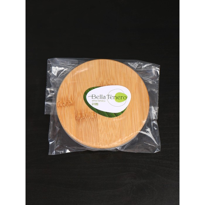 Крышка бамбуковая для чайника BellaTenero «ЭКО», d=9,6 см, (8,5 см) - фото 1906261439
