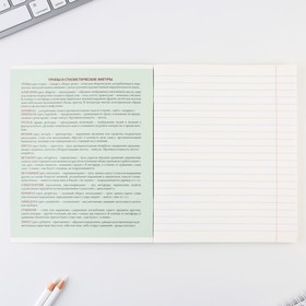 Тетрадь в линейку, предметная, 48 л., на скрепке, А5 «ГРАДИЕНТ. Литература»