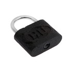 Замок навесной, материал корпуса чугун 40  мм, черный, 1 шт. - фото 22182103