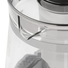 Чайник электрический Kitfort KT-656, стекло, 1.5 л, 2200 Вт, регулировка t°, чёрно-серебр. - фото 9057153