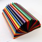 Бумага цветная двусторонняя А4 «Учись на 5» 24 листа 8 цветов мелованная, плотность 70-75 г/м², обложка 80 г/м² - Фото 3