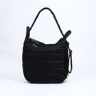 Рюкзак-сумка на молнии, 4 наружных кармана, цвет чёрный - фото 10448692