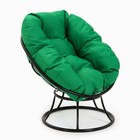 Кресло "Пончик" с зеленой подушкой, черная стойка, 55 х 40 х 61 см - фото 12399611