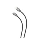 Кабель PERO DC-02, Type-C - USB, 2 А, 1 м, тканевая оплетка, черный - фото 51462413 Кабель PERO DC-02, Type-C - USB, 2 А, 1 м, тканевая оплетка, черный - фото 51462413