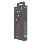 Кабель 3 в 1 PERO DC-06 Universal, USB - microUSB/Lightning/Type-C, 3 А, 1 м, красный - фото 51462424 Кабель 3 в 1 PERO DC-06 Universal, USB - microUSB/Lightning/Type-C, 3 А, 1 м, красный - фото 51462424