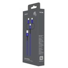Кабель 3 в 1 PERO DC-06 Universal, USB - microUSB/Lightning/Type-C, 3 А, 1 м, синий - фото 51462429 Кабель 3 в 1 PERO DC-06 Universal, USB - microUSB/Lightning/Type-C, 3 А, 1 м, синий - фото 51462429
