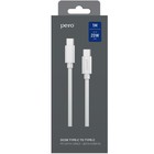 Кабель PERO DC-08 PD, Type-C - Type-C, 3 А, 20 Вт, 1 м, быстрая зарядка, белый - фото 51462444 Кабель PERO DC-08 PD, Type-C - Type-C, 3 А, 20 Вт, 1 м, быстрая зарядка, белый - фото 51462444
