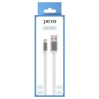 Кабель PERO DC-01, Lightning - USB, 1.2 А, 2 м, плоский, белый - фото 51462452 Кабель PERO DC-01, Lightning - USB, 1.2 А, 2 м, плоский, белый - фото 51462452