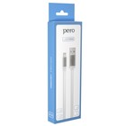 Кабель PERO DC-01, Lightning - USB, 1.2 А, 2 м, плоский, белый - фото 51462453 Кабель PERO DC-01, Lightning - USB, 1.2 А, 2 м, плоский, белый - фото 51462453