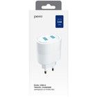 Сетевое зарядное устройство PERO TC08 AUTO MAX, 2 USB, 3.4 А, белое - фото 51462456 Сетевое зарядное устройство PERO TC08 AUTO MAX, 2 USB, 3.4 А, белое - фото 51462456