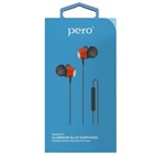 Наушники PERO EP01, вакуумные, микрофон, 118 дБ, 3.5 mm, 1.2 м, магнитное крепление, красные - фото 51310039 Наушники PERO EP01, вакуумные, микрофон, 118 дБ, 3.5 mm, 1.2 м, магнитное крепление, красные - фото 51310039