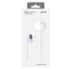 Наушники PERO EP02, вкладыши, микрофон, 110 дБ, 32 Ом, 3.5 mm, 1.2 м, белые - фото 51310061 Наушники PERO EP02, вкладыши, микрофон, 110 дБ, 32 Ом, 3.5 mm, 1.2 м, белые - фото 51310061