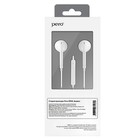 Наушники PERO EP02, вкладыши, микрофон, 110 дБ, 32 Ом, 3.5 mm, 1.2 м, белые - фото 51310062 Наушники PERO EP02, вкладыши, микрофон, 110 дБ, 32 Ом, 3.5 mm, 1.2 м, белые - фото 51310062