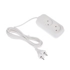 Удлинитель Luazon Lighting ECO, 2 розетки, 3 м, 6 А, ПВС 2х0.75 мм2, без з/к, белый - фото 51327377 Удлинитель Luazon Lighting ECO, 2 розетки, 3 м, 6 А, ПВС 2х0.75 мм2, без з/к, белый - фото 51327377