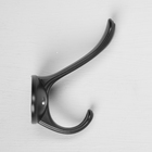 Крючок мебельный CAPPIO ARTURO, двухрожковый, черный - Фото 5