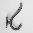 Крючок мебельный CAPPIO CKD016 SMILE, двухрожковый, черный - Фото 5