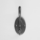 Крючок мебельный CAPPIO CKD024 LOVE, двухрожковый, черный - Фото 4