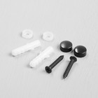 Крючок мебельный CAPPIO CKD024 LOVE, двухрожковый, черный - Фото 6