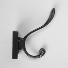 Крючок мебельный CAPPIO CKD028 ETERNITY, двухрожковый, черный - Фото 5