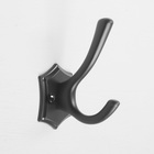 Крючок мебельный CAPPIO DESTINY, двухрожковый, черный - Фото 2