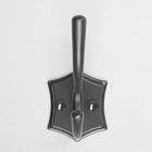 Крючок мебельный CAPPIO DESTINY, двухрожковый, черный - Фото 4