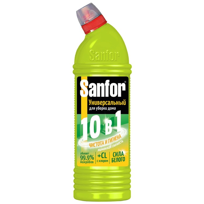 Средство санитарно-гигиеническое «Sanfor»  Универсал лимонная свежесть,1000г - Фото 1