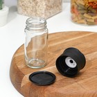 Мельница для специй, в сборе с керамическим механизмом 100 мл, цвет черный - фото 24478793