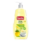 Гель для мытья посуды SANITA "Сицилийский лимон и мелисса",  900 г - фото 9780247