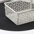 Корзинка для хранения без крышки Linden, 1.4 л, 19×14×7.5 см, светло-серый - Фото 3