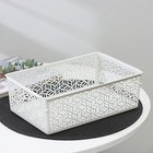 Корзинка для хранения без крышки Linden, 4.3 л, 29×19×9.5 см, светло-серый - Фото 1