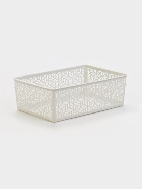 Корзинка д/хранения без крышки 4,3л 29х19х9,5см "Linden", цвет св-серый