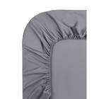 Простыня «Мармарис», размер 160х200х30 см, цвет серый - Фото 2