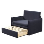Прямой диван «Атика 100», механизм выкатной, велюр, цвет катания стил - Фото 3