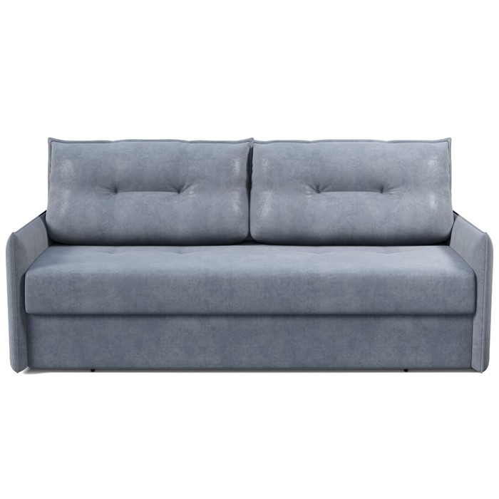 Прямой диван «Аура», механизм еврокнижка, велюр, цвет ноел стил