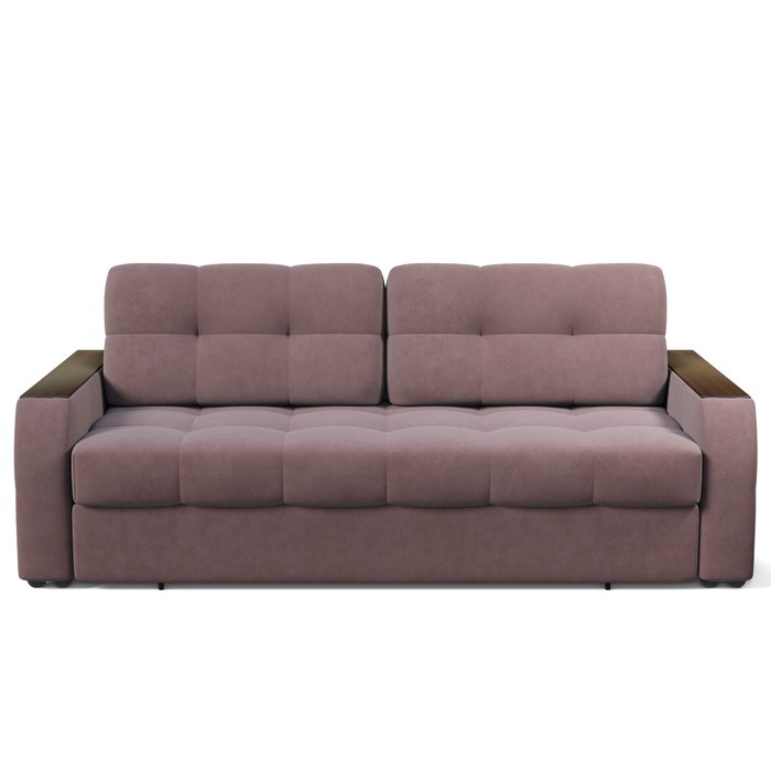 Прямой диван «Сиэтл 3», механизм еврокнижка, велюр, цвет ультра ява
