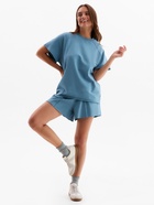 Комплект женский (майка, шорты) MINAKU: Casual Collection, пепельный, размер 44 - фото 22183465