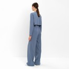 Костюм женский (лонгслив, брюки) MINAKU: Casual Collection, серо-голубой, размер 42 - Фото 4